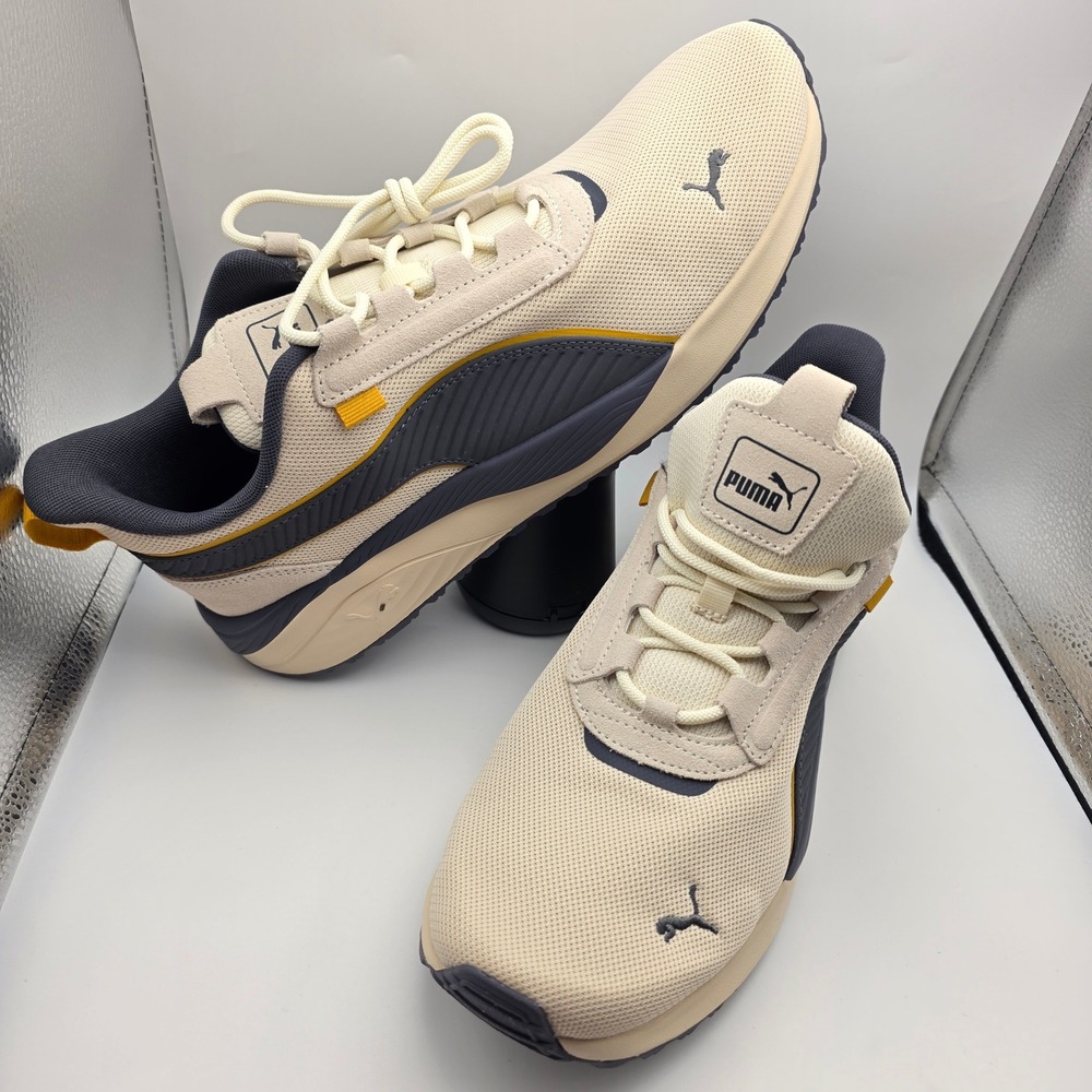 Puma Pacer 23 Street Suede Mens 12 Alpsnow Galac Gray Gold Sneakers 403272-02